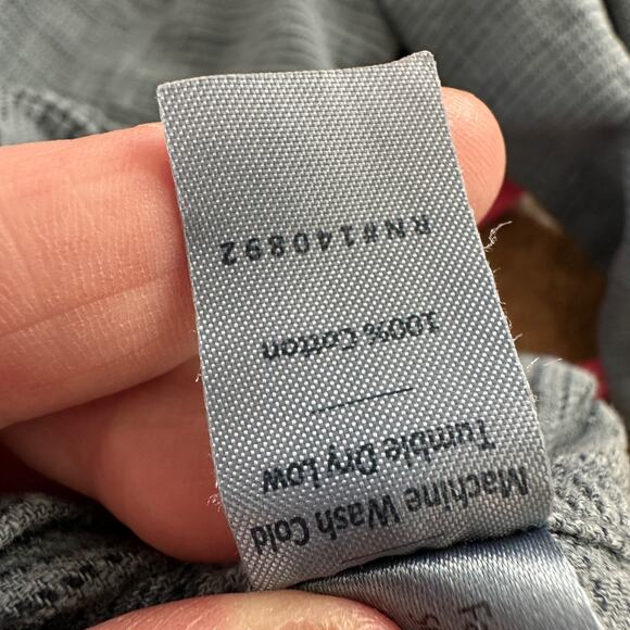 marine layer mens 100% cotton coastal button down shirt blue long sleeve size l - Picture 10 of 11